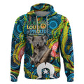 Personalised Vivid Minimal Koala Hoodie NAIDOC 2024 Aboriginal Art Style No2