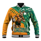 Custom Australia Rugby Wallaroos Baseball Jacket Indigenous Aboriginal Pacific Champions