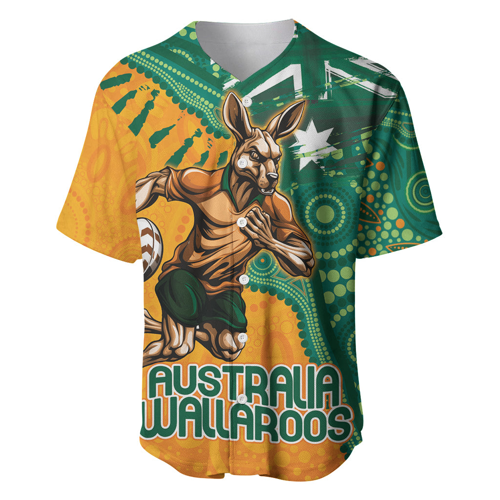 Custom Australia Rugby Wallaroos Baseball Jersey Indigenous Aboriginal Pacific Champions