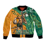 Custom Australia Rugby Wallaroos Bomber Jacket Indigenous Aboriginal Pacific Champions