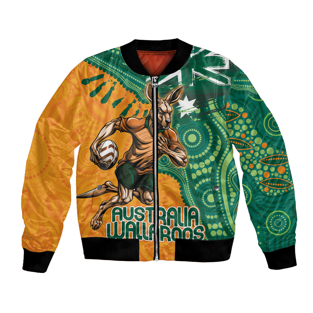 Custom Australia Rugby Wallaroos Bomber Jacket Indigenous Aboriginal Pacific Champions