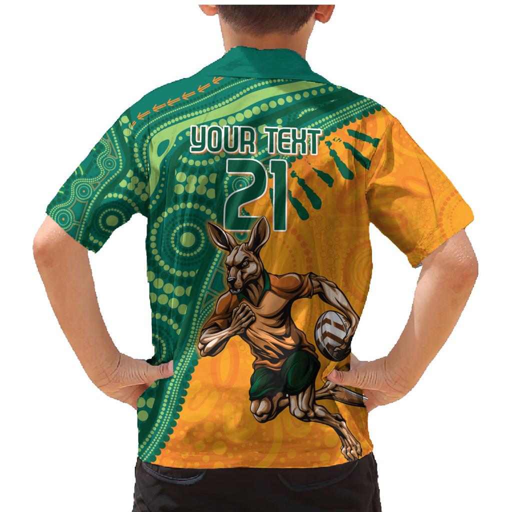 Custom Australia Rugby Wallaroos Family Matching Mermaid Dress and Hawaiian Shirt Indigenous Aboriginal Pacific Champions