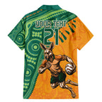 Custom Australia Rugby Wallaroos Family Matching Mermaid Dress and Hawaiian Shirt Indigenous Aboriginal Pacific Champions