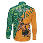 Custom Australia Rugby Wallaroos Family Matching Summer Maxi Dress and Hawaiian Shirt Indigenous Aboriginal Pacific Champions