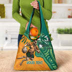 Custom Australia Rugby Wallaroos Grocery Bag Indigenous Aboriginal Pacific Champions