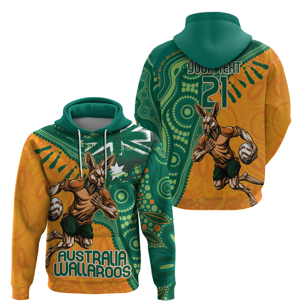 Custom Australia Rugby Wallaroos Hoodie Indigenous Aboriginal Pacific Champions