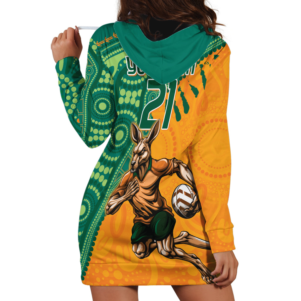 Custom Australia Rugby Wallaroos Hoodie Dress Indigenous Aboriginal Pacific Champions