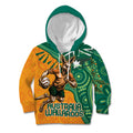 Custom Australia Rugby Wallaroos Kid Hoodie Indigenous Aboriginal Pacific Champions