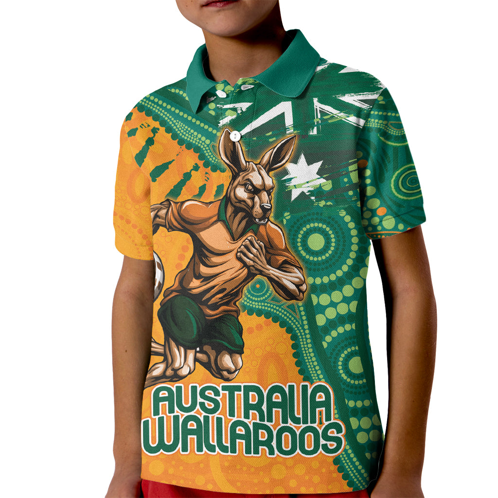 Custom Australia Rugby Wallaroos Kid Polo Shirt Indigenous Aboriginal Pacific Champions
