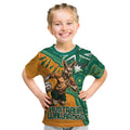 Custom Australia Rugby Wallaroos Kid T Shirt Indigenous Aboriginal Pacific Champions