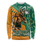 Custom Australia Rugby Wallaroos Long Sleeve Shirt Indigenous Aboriginal Pacific Champions