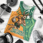 Custom Australia Rugby Wallaroos Men Tank Top Indigenous Aboriginal Pacific Champions