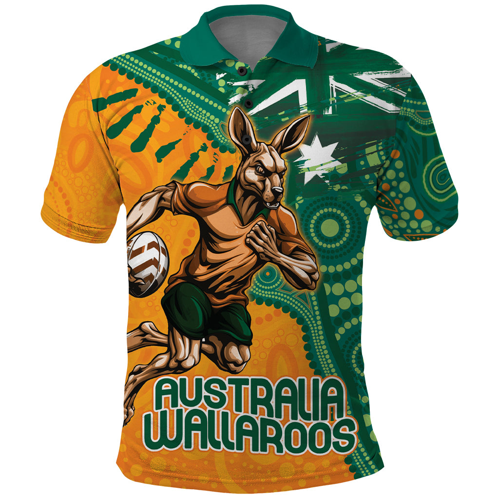 Custom Australia Rugby Wallaroos Polo Shirt Indigenous Aboriginal Pacific Champions