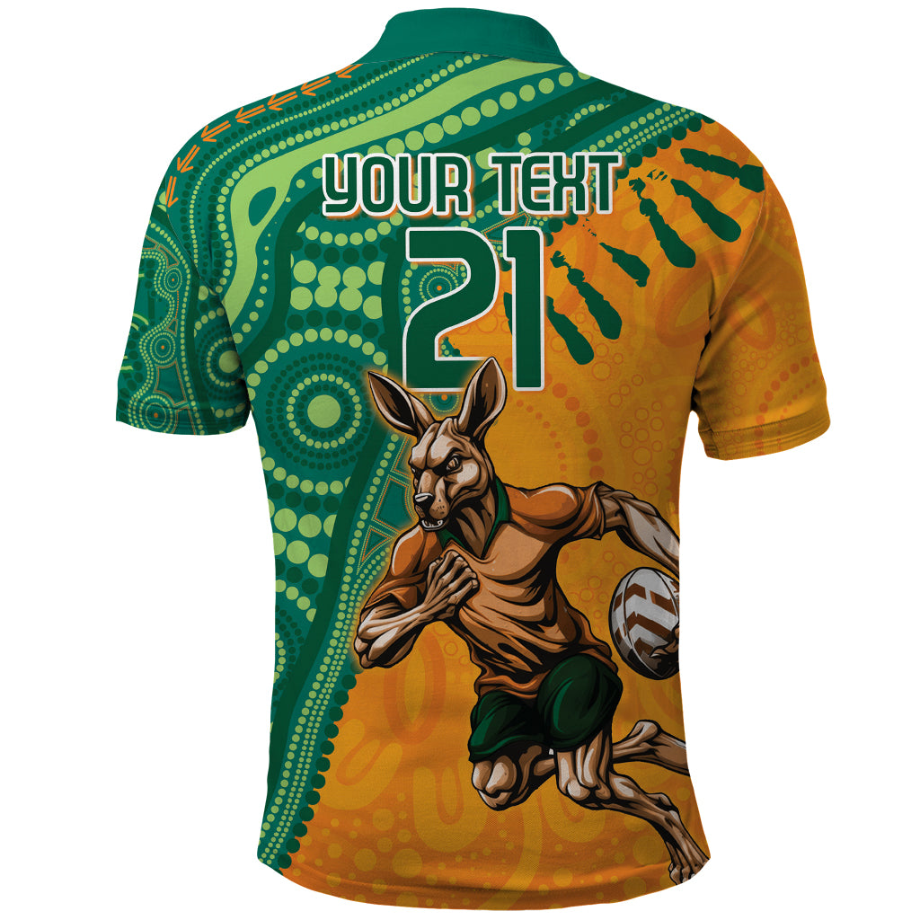 Custom Australia Rugby Wallaroos Polo Shirt Indigenous Aboriginal Pacific Champions