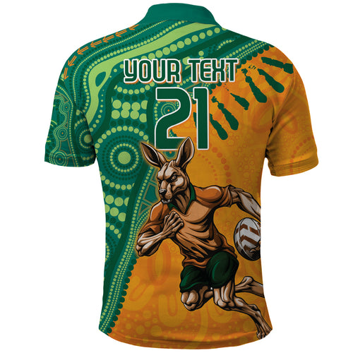 Custom Australia Rugby Wallaroos Polo Shirt Indigenous Aboriginal Pacific Champions