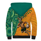 Custom Australia Rugby Wallaroos Sherpa Hoodie Indigenous Aboriginal Pacific Champions