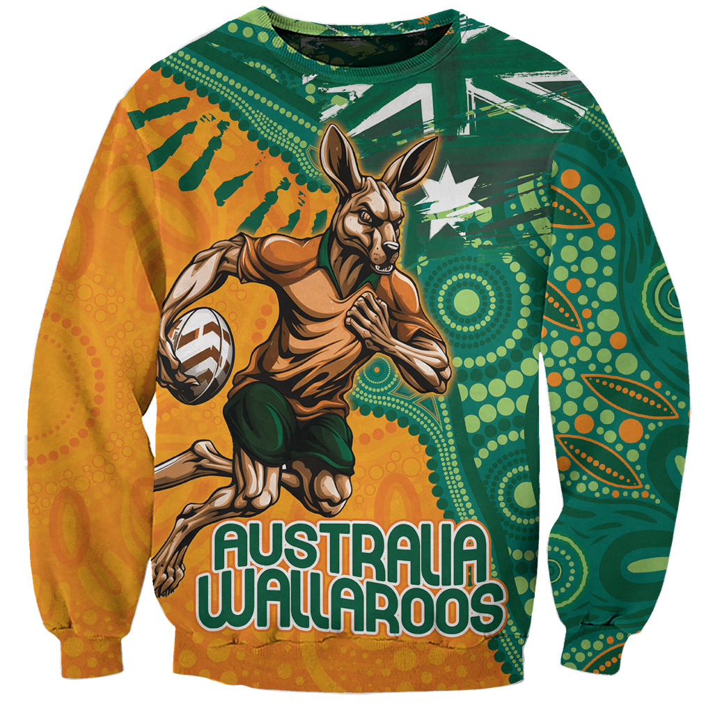 Custom Australia Rugby Wallaroos Sweatshirt Indigenous Aboriginal Pacific Champions