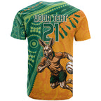 Custom Australia Rugby Wallaroos T Shirt Indigenous Aboriginal Pacific Champions
