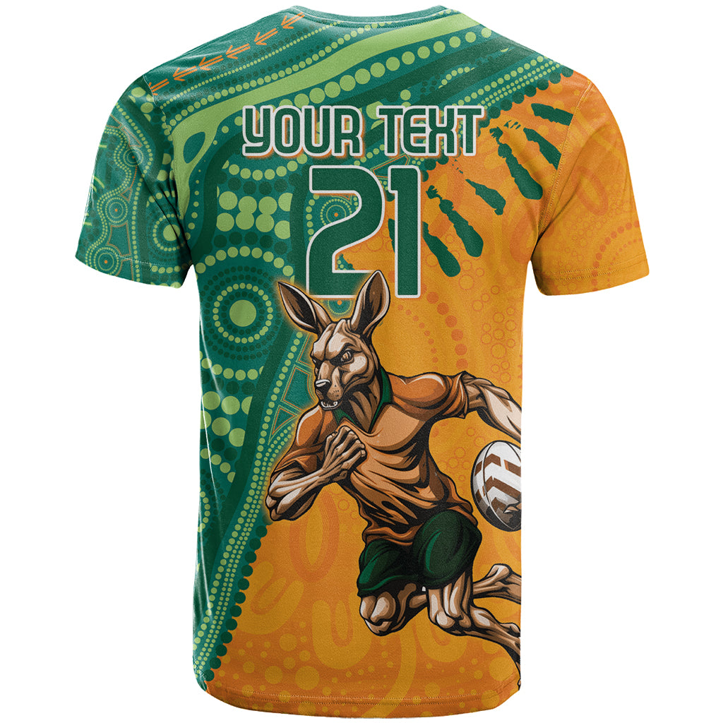 Custom Australia Rugby Wallaroos T Shirt Indigenous Aboriginal Pacific Champions