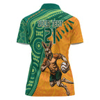 Custom Australia Rugby Wallaroos Women Polo Shirt Indigenous Aboriginal Pacific Champions