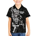 Custom New Zealand Maori Rugby Hawaiian Shirt Rarauhe Pango Silver Fern Manaia