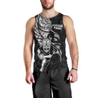 Custom New Zealand Maori Rugby Men Tank Top Rarauhe Pango Silver Fern Manaia