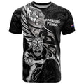 Custom New Zealand Maori Rugby T Shirt Rarauhe Pango Silver Fern Manaia