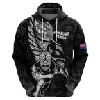 Custom New Zealand Maori Rugby Zip Hoodie Rarauhe Pango Silver Fern Manaia