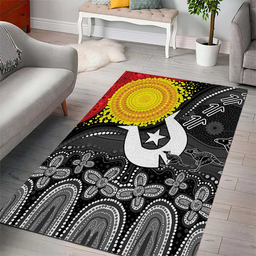 Aboriginal-Torres Strait Islanders Area Rug Together Culture Inspired Story