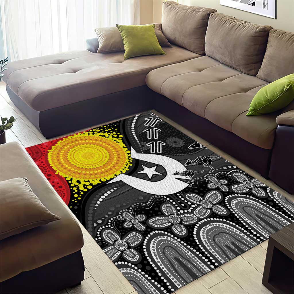 Aboriginal-Torres Strait Islanders Area Rug Together Culture Inspired Story