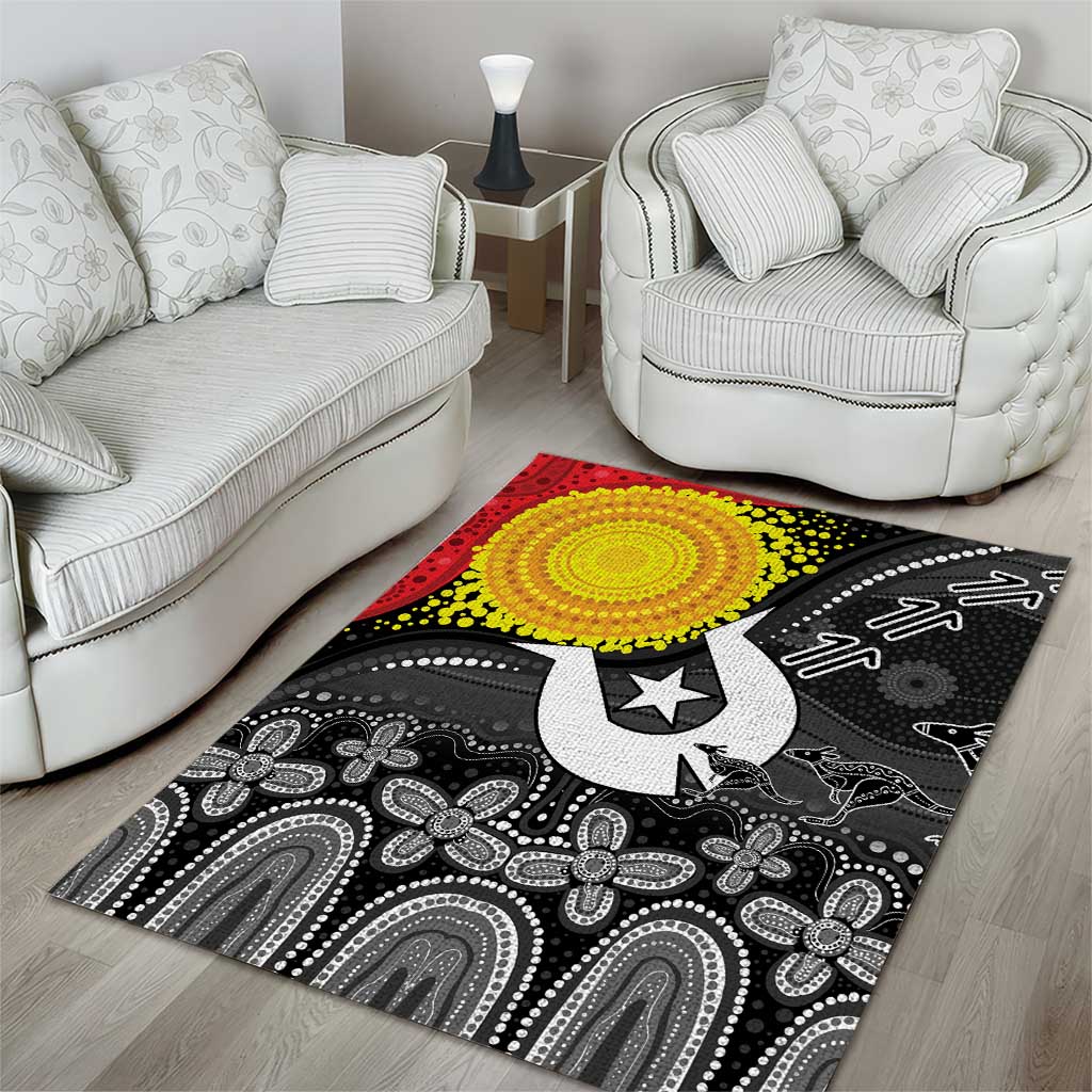 Aboriginal-Torres Strait Islanders Area Rug Together Culture Inspired Story