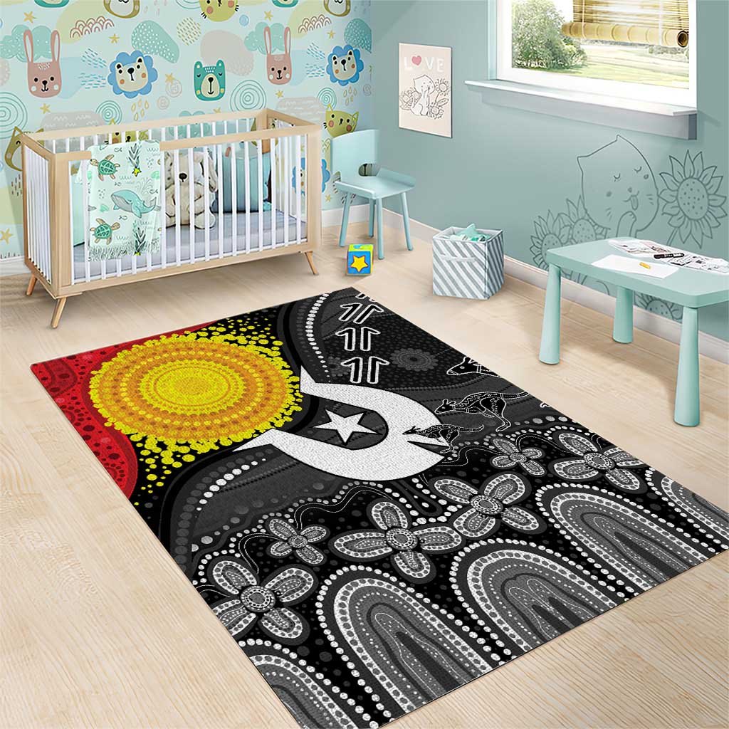 Aboriginal-Torres Strait Islanders Area Rug Together Culture Inspired Story