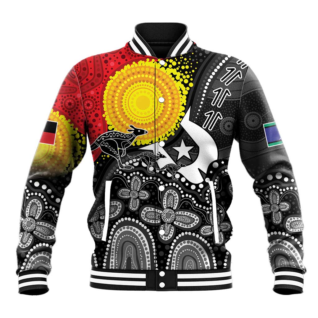 Aboriginal-Torres Strait Islanders Baseball Jacket Together Culture Inspired Story