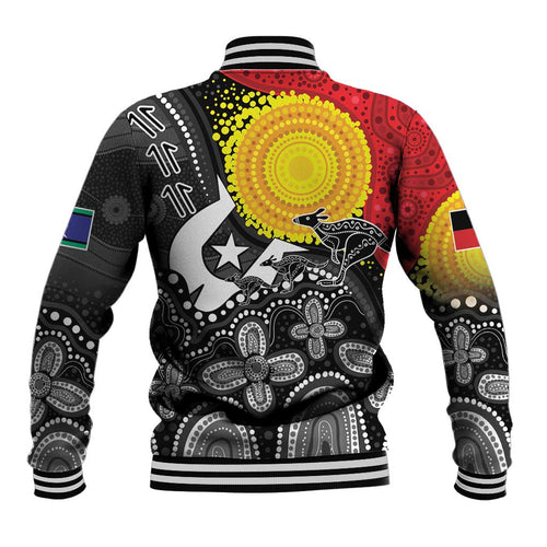 Aboriginal-Torres Strait Islanders Baseball Jacket Together Culture Inspired Story