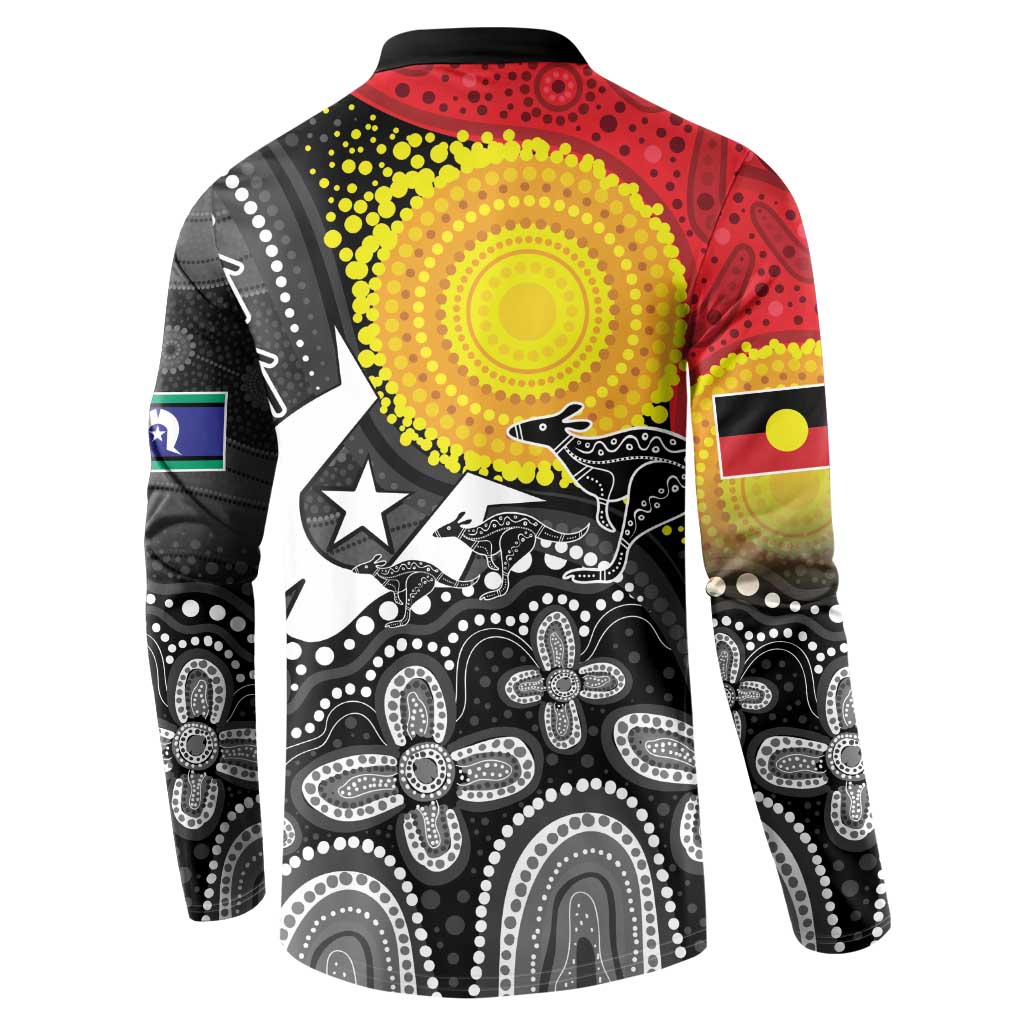 Aboriginal-Torres Strait Islanders Button Sweatshirt Together Culture Inspired Story