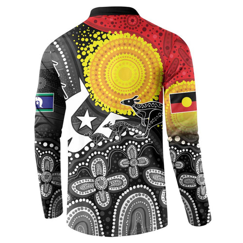 Aboriginal-Torres Strait Islanders Button Sweatshirt Together Culture Inspired Story