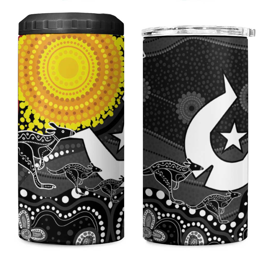 Aboriginal-Torres Strait Islanders 4 in 1 Can Cooler Tumbler Together Culture Inspired Story