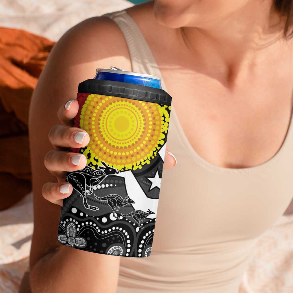 Aboriginal-Torres Strait Islanders 4 in 1 Can Cooler Tumbler Together Culture Inspired Story