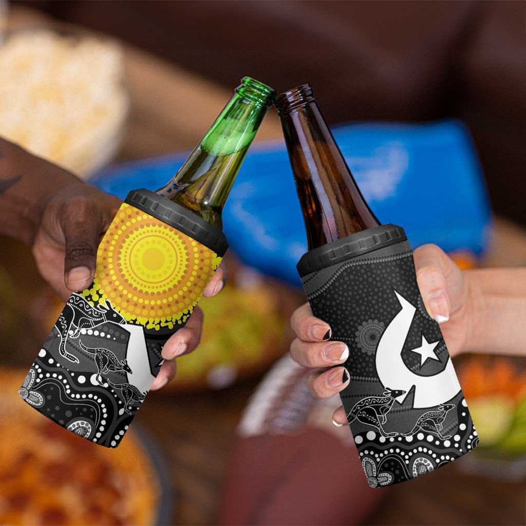 Aboriginal-Torres Strait Islanders 4 in 1 Can Cooler Tumbler Together Culture Inspired Story