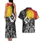 Aboriginal-Torres Strait Islanders Couples Matching Tank Maxi Dress and Hawaiian Shirt Together Culture Inspired Story