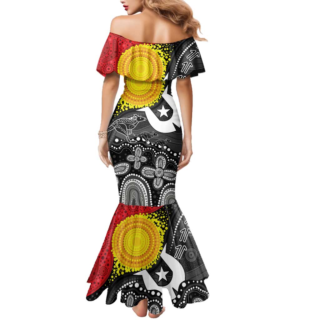 Aboriginal-Torres Strait Islanders Family Matching Mermaid Dress and Hawaiian Shirt Together Culture Inspired Story