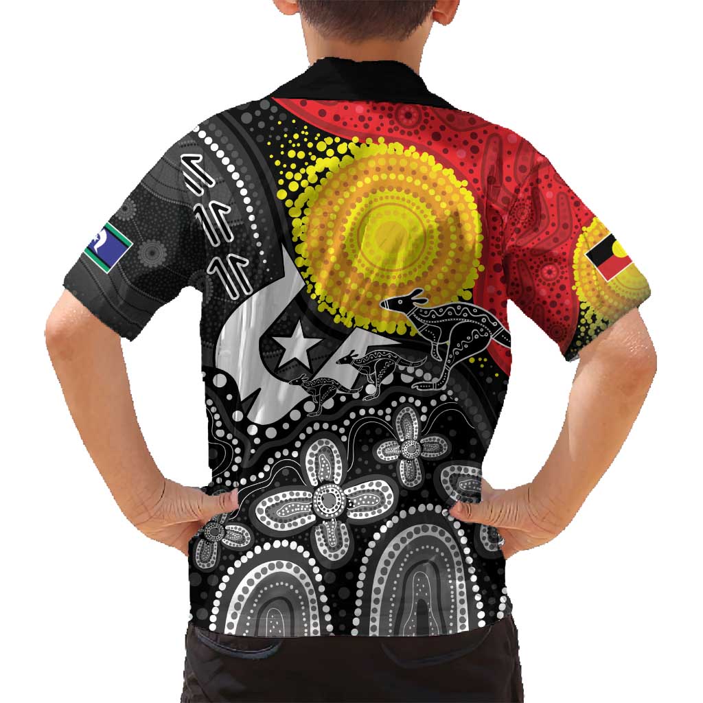 Aboriginal-Torres Strait Islanders Family Matching Off Shoulder Maxi Dress and Hawaiian Shirt Together Culture Inspired Story