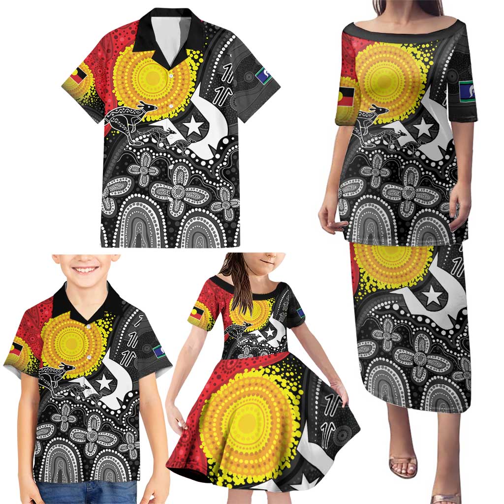 Aboriginal-Torres Strait Islanders Family Matching Puletasi and Hawaiian Shirt Together Culture Inspired Story