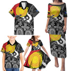 Aboriginal-Torres Strait Islanders Family Matching Puletasi and Hawaiian Shirt Together Culture Inspired Story