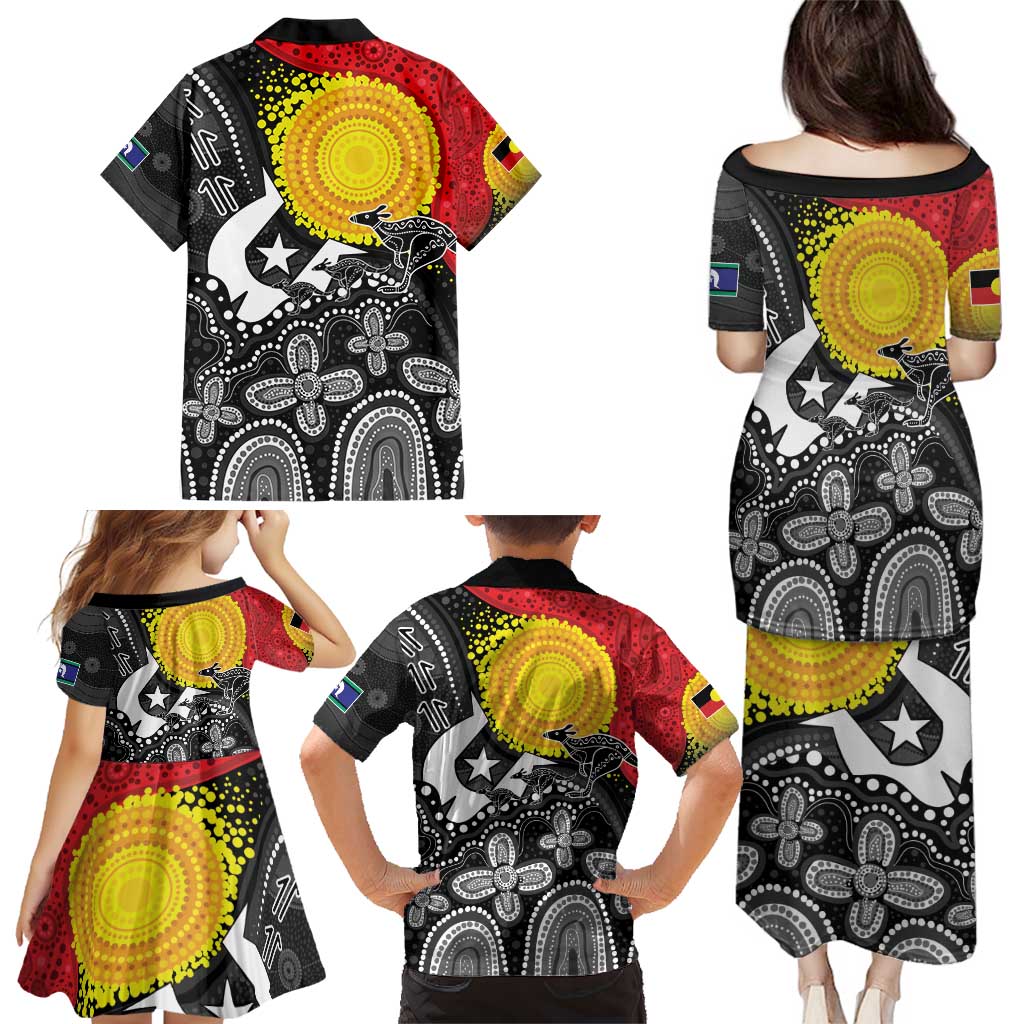 Aboriginal-Torres Strait Islanders Family Matching Puletasi and Hawaiian Shirt Together Culture Inspired Story