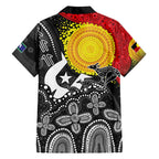 Aboriginal-Torres Strait Islanders Family Matching Tank Maxi Dress and Hawaiian Shirt Together Culture Inspired Story