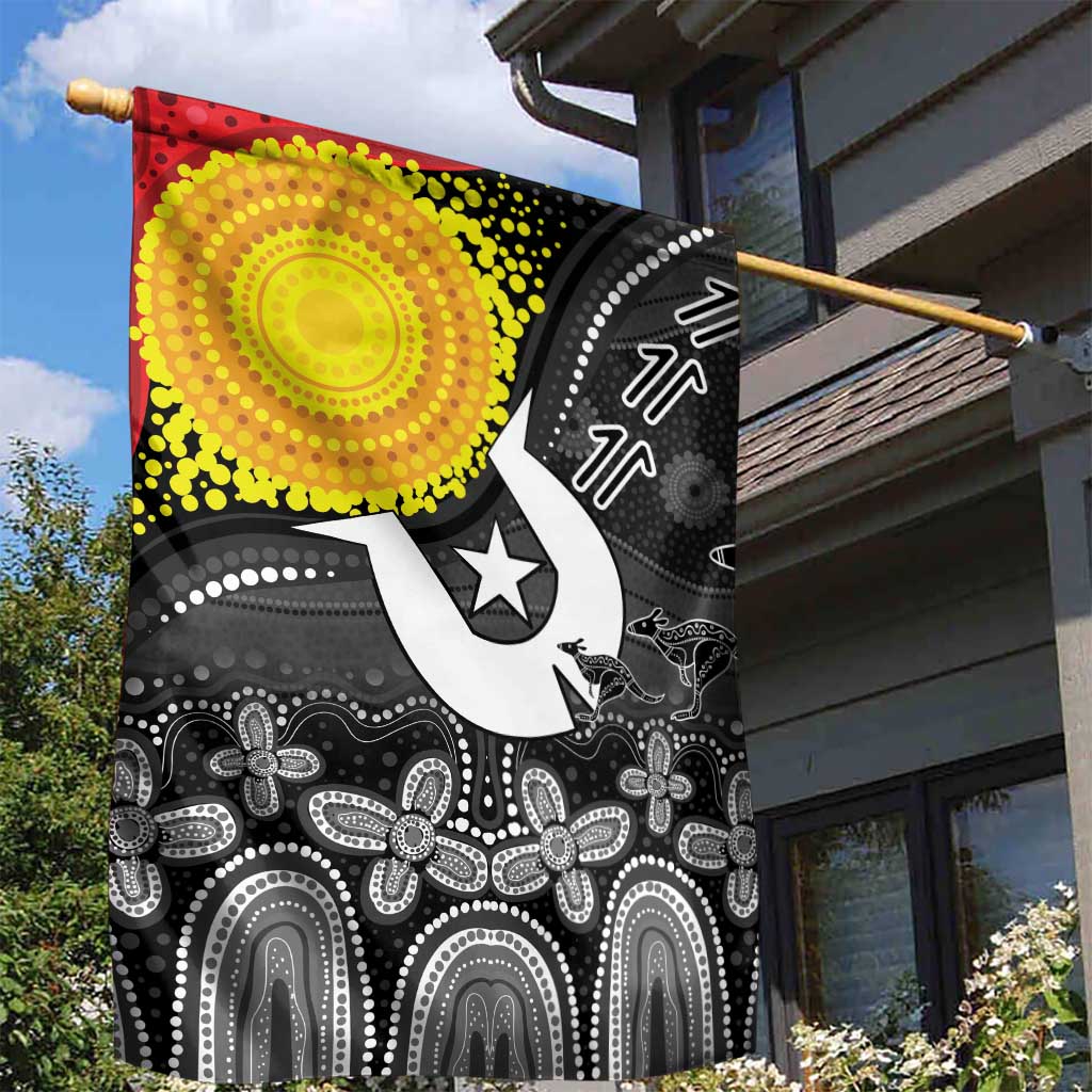 Aboriginal-Torres Strait Islanders Garden Flag Together Culture Inspired Story