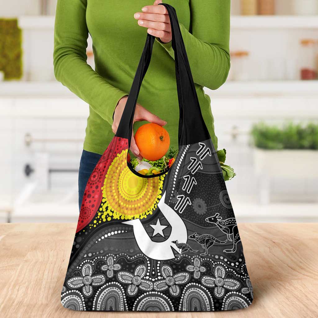 Aboriginal-Torres Strait Islanders Grocery Bag Together Culture Inspired Story