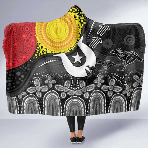 Aboriginal-Torres Strait Islanders Hooded Blanket Together Culture Inspired Story