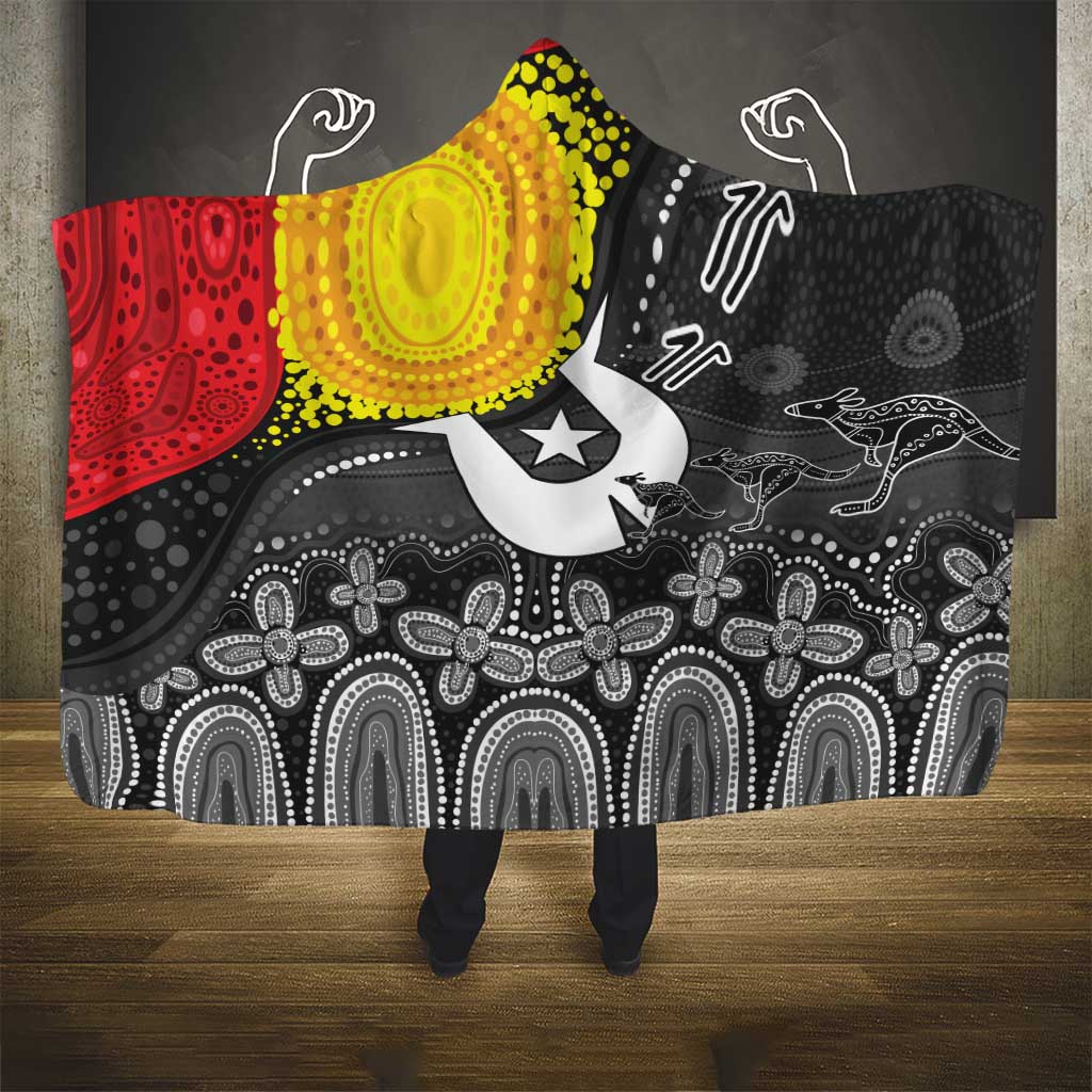 Aboriginal-Torres Strait Islanders Hooded Blanket Together Culture Inspired Story